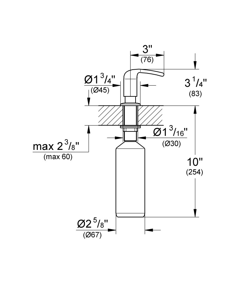 Grohe Zedra 40553000 дозатор жидкого мыла встраиваемый