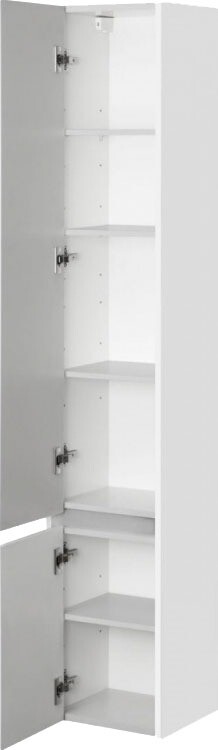 Акватон Стоун 1A228403SX01L шкаф-пенал левый, подвесной, белый глянец