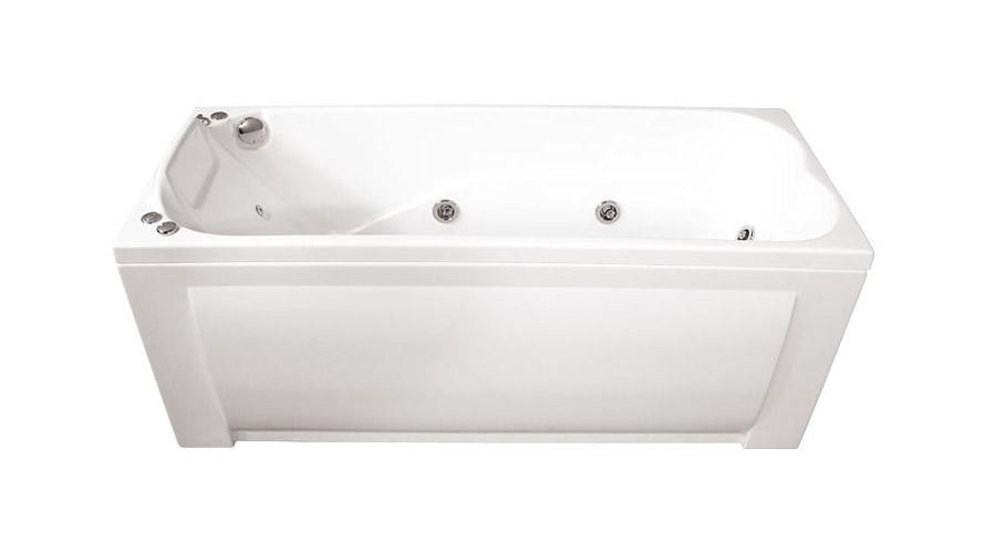 Triton Берта 170х70 см ванна акриловая гидроаэромассажная с фронтальной панелью сифоном и каркасом