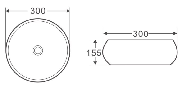 BelBagno BB1114 раковина накладная 30 см белая