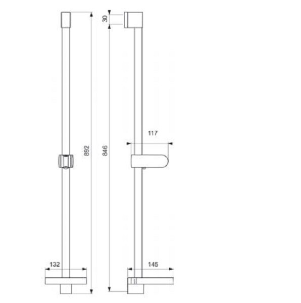 Vidima Fresh XL BA220AA Душевая штанга