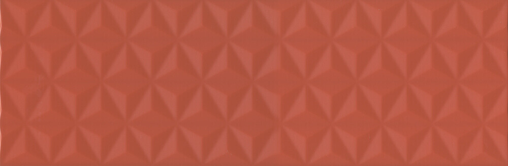 12120R Диагональ красный структура обрезной 25х75 керамическая плитка