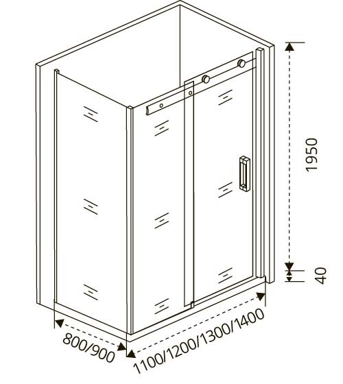 Bas Altair WTW+SP душевой уголок 110*100*195