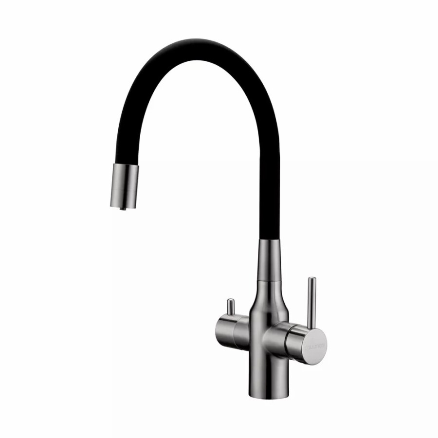Смеситель для кухни под фильтр с гибким изливом Salix Sa213419-NI