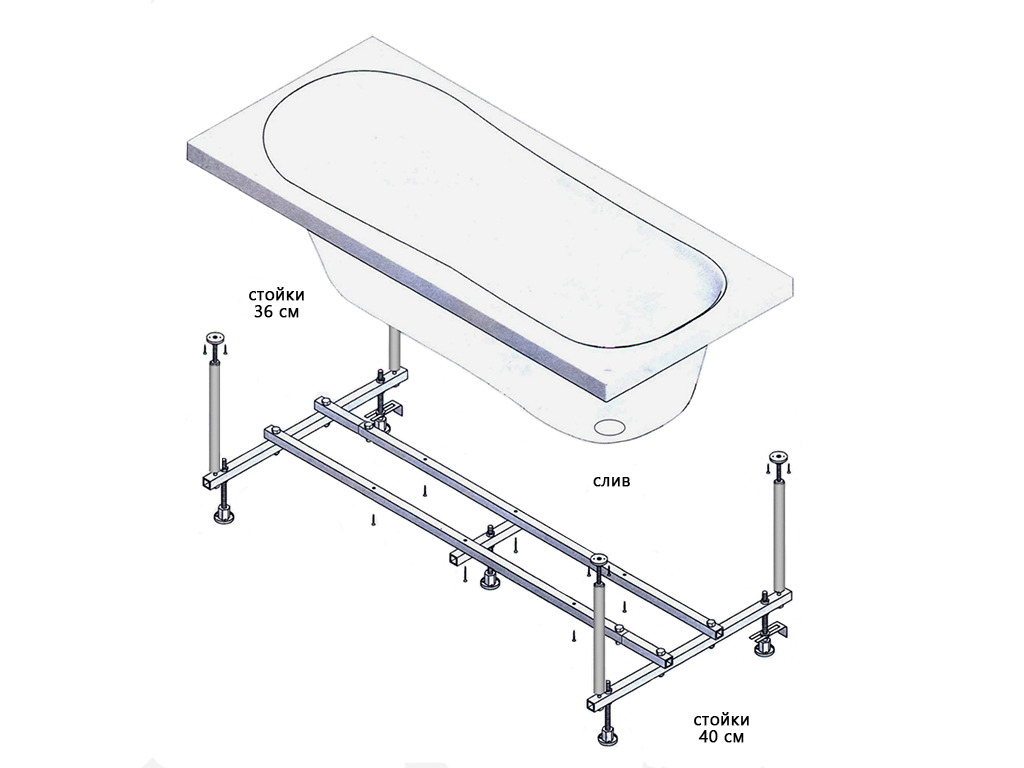 Ravak Domino каркас опора для ванны GR00001138