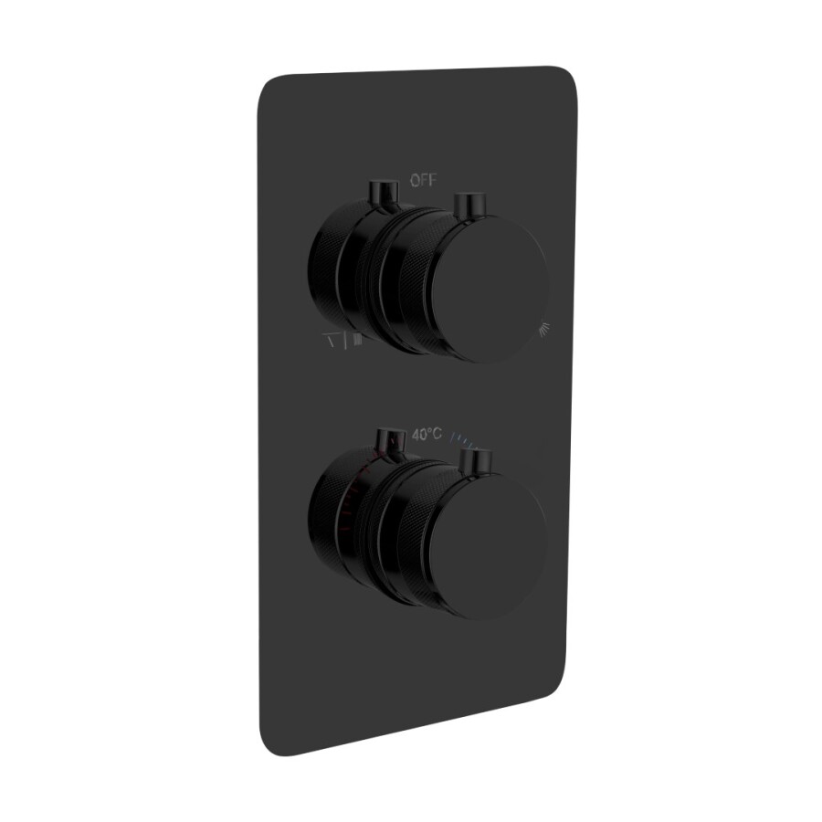 Смеситель встраиваемый с термостатом 2-х проходной Boheme Cell Thermo Shine Gun Metal 134-2-SGM