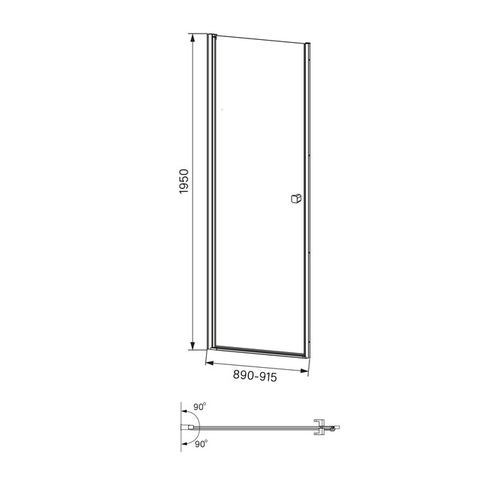 Iddis Ray RAY6CP9i69 душевые двери 90 см