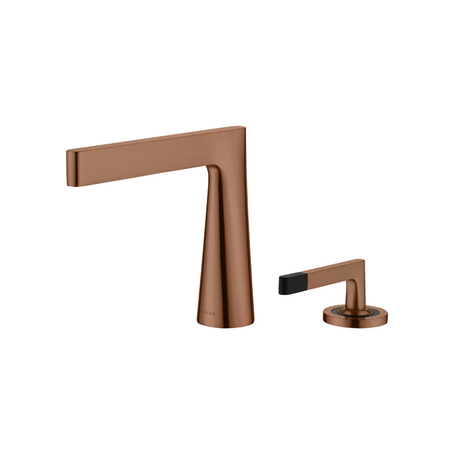 Смеситель для раковины 2х-позиционный Boheme Duo Brushed Bronze 161-BRB