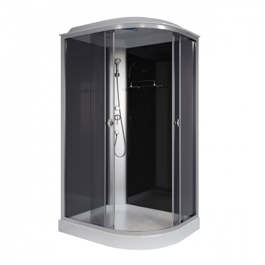 Душевая кабина Niagara Eco E120/80/13L/TN (120х80х215) низкий поддон(13см),стекло тонированное,3 места