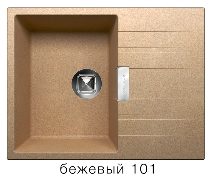 Tolero Loft TL650 кухонная мойка бежевый 50 х 65 см