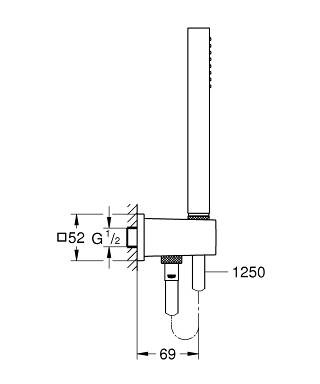 Grohe Euphoria Cube 26405000 ручной душ