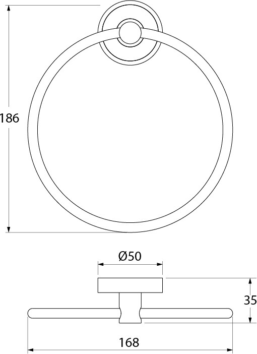 Iddis Calipso Полотенцедержатель кольцо CALSBO0i51