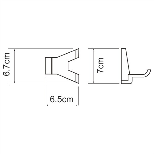 WasserKRAFT Lopau K-6023D Крючок хром