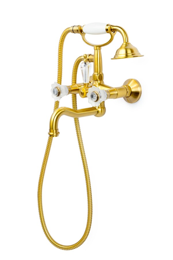 Смеситель для ванны с душевым комплектом Boheme Camelia Бронза 313-Camelia