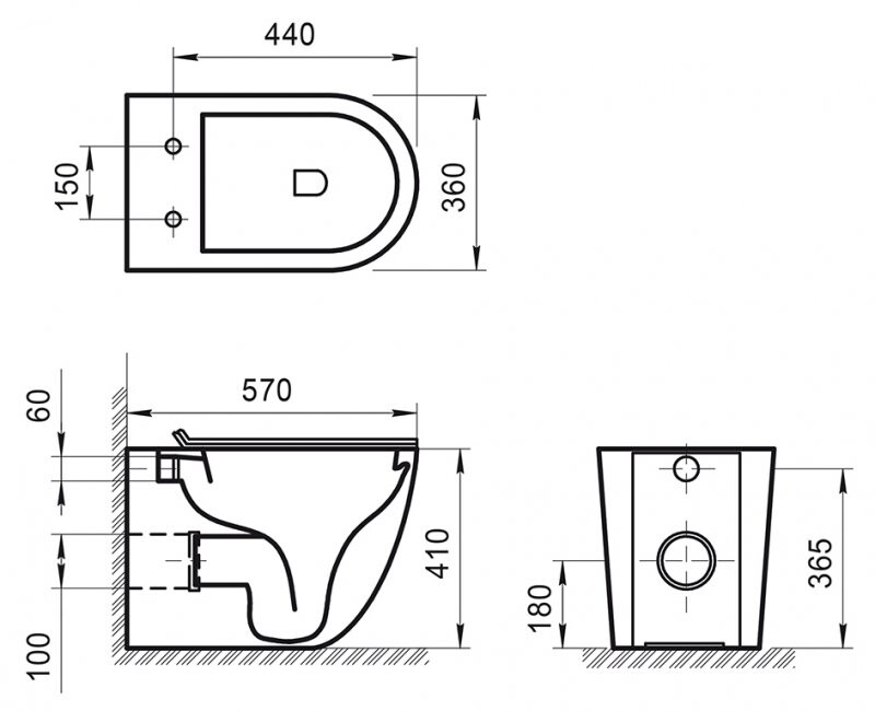 BELBAGNO Sfera-R BB2141CBR унитаз напольный