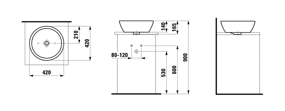 Laufen Pro раковина чаша 42 см