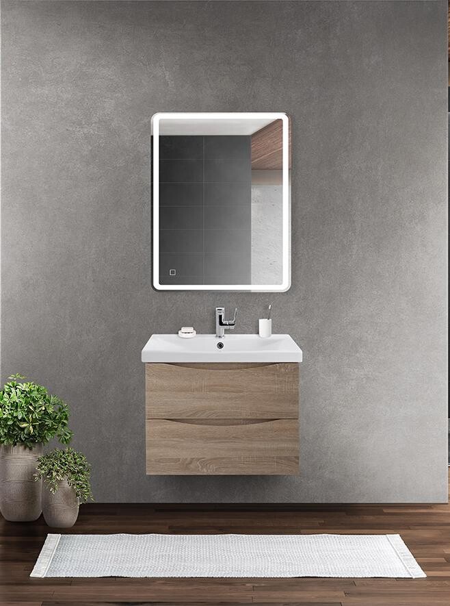 BelBagno MARINO-CER-700-2C-SO-WO-P Тумба подвесная с раковиной