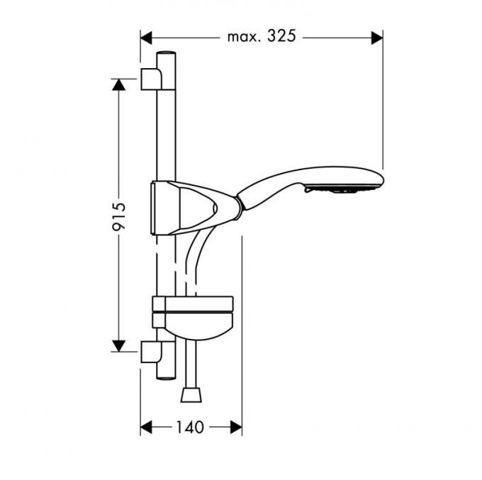 Душевой набор Hansgrohe Raindance E 100 AIR 3jet 27881000