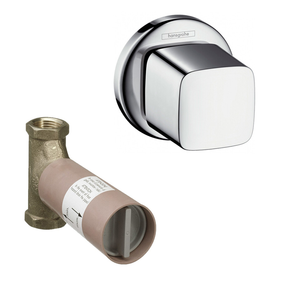Hansgrohe 31677000S Set HG Metris запорный вентиль (31677000+15970180) Хром