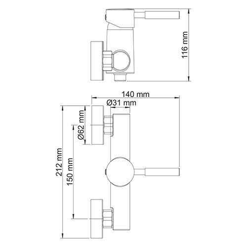 WasserKRAFT Main 4102 смеситель для душа хром