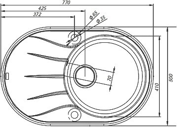 Iddis Kitchen G K13P771i87 Мойка кухонная