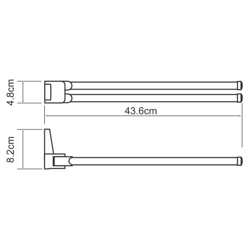 WasserKRAFT Lopau K-6031 полотенцедержатель хром