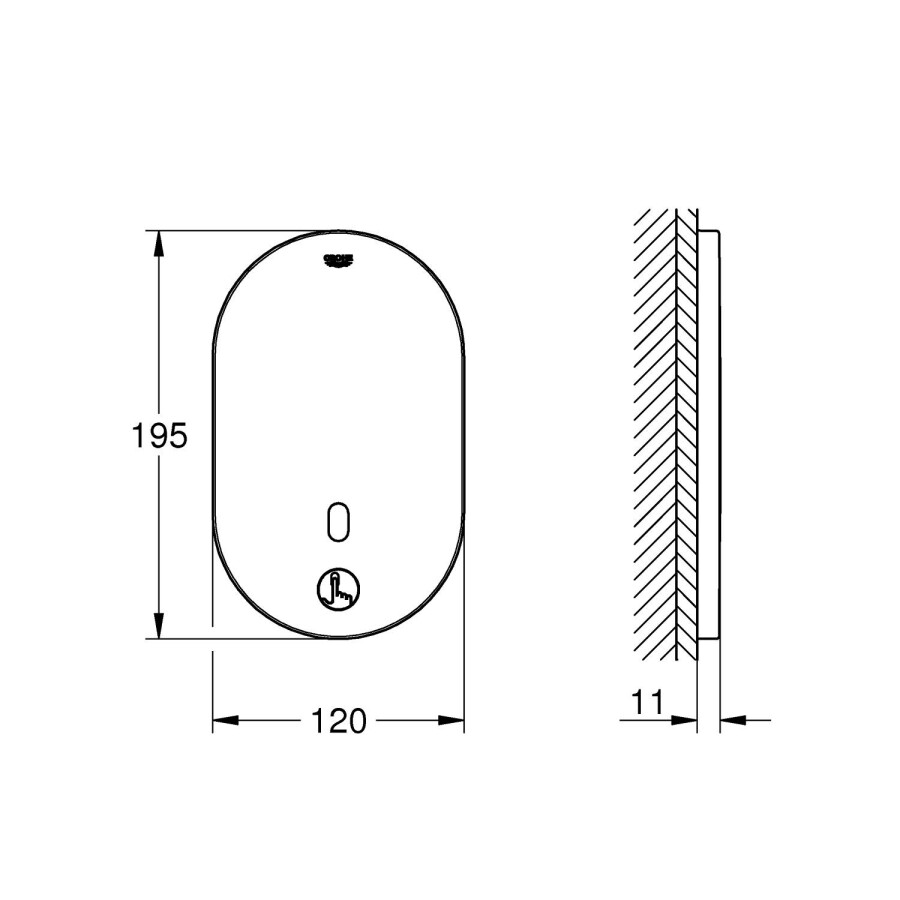 Grohe Eurosmart Cosmopolitan E Special 36463000 смеситель для душа