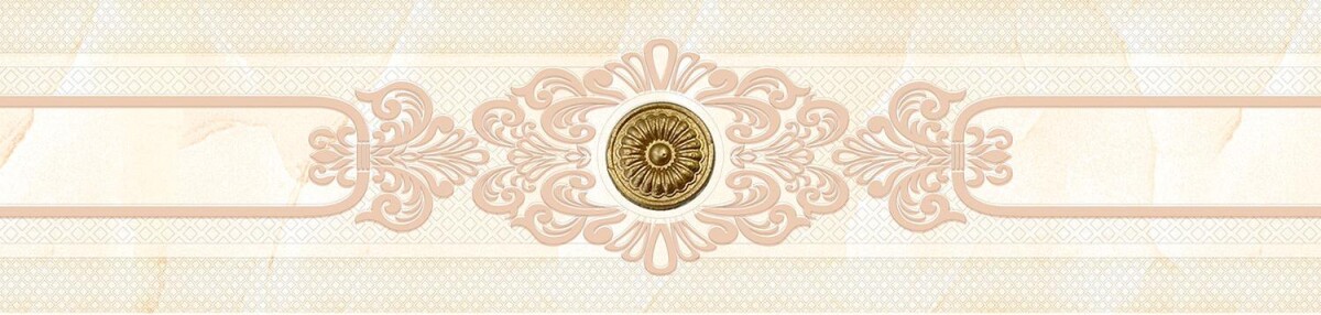Плитка настенная 602 Eurotile Marbelia Бордюр центр 7х29,5