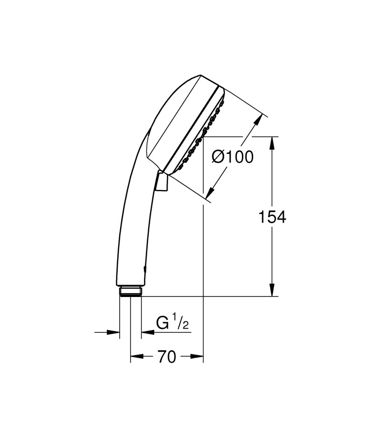 Grohe New Tempesta Cosmopolitan 100 27571002 ручной душ