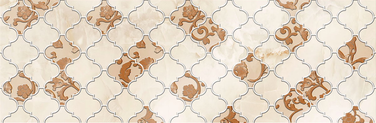 Плитка настенная 706B Eurotile Yakutsk Декор 29,5х89,5