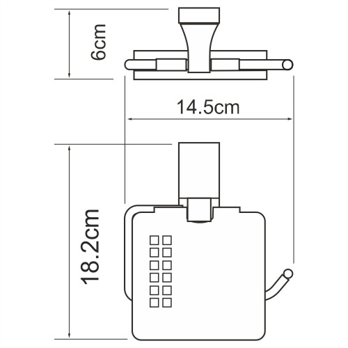 WasserKRAFT Lopau K-6025 держатель для туалетной бумаги хром