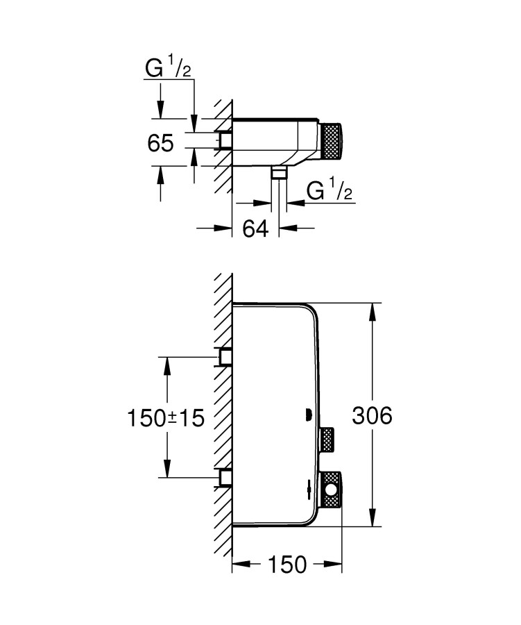 Grohe GRT SmartControl 34719000 смеситель для душа хром