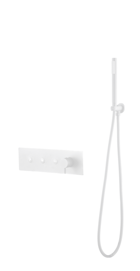 Встраиваемый смеситель с ручным душем Boheme Fusion Matt White 130-SYS-MW