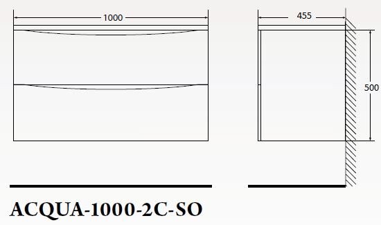 BelBagno Acqua 100 см тумба под раковину ACQUA-1000-2C-SO-RNG подвесная