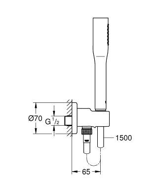 Grohe Euphoria Cosmopolitan 26404000 ручной душ