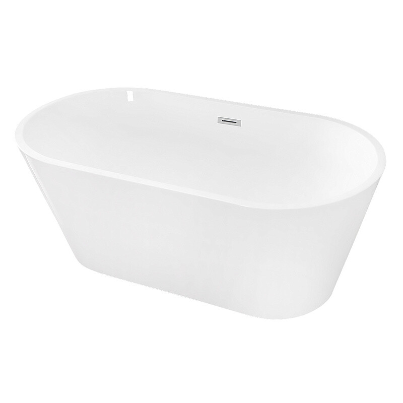 Ванна акриловая Loranto 1600х750х580 отдельностоящая, в комплекте с сифоном и опорными ножками CS-01-160