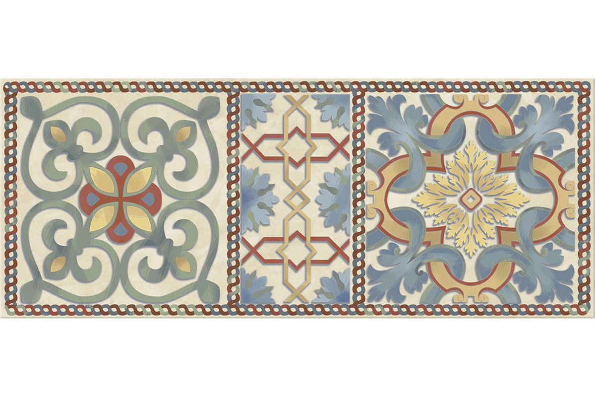 Азори Alba Beige Marrakech декор настенный 20x50 см
