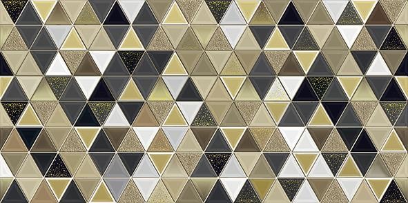Уралкерамика Golden 25х50 см декор настенный мозайка