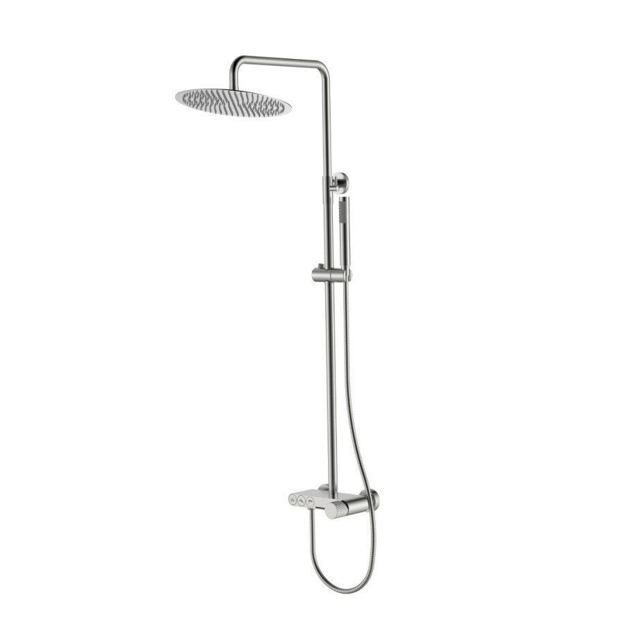 Душевая система с изливом Boheme Stick ручка Linea Nikel Brush 128-NB.3