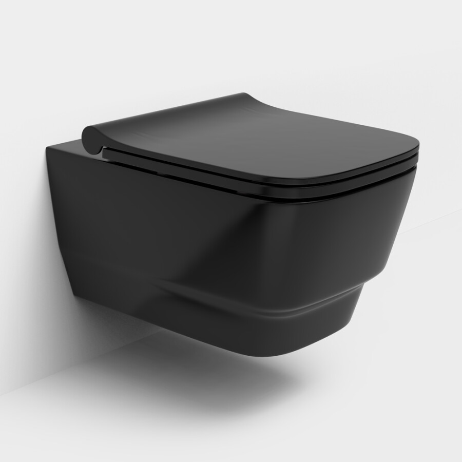Унитаз подвесной Boheme Bello Черный матовый 971-B