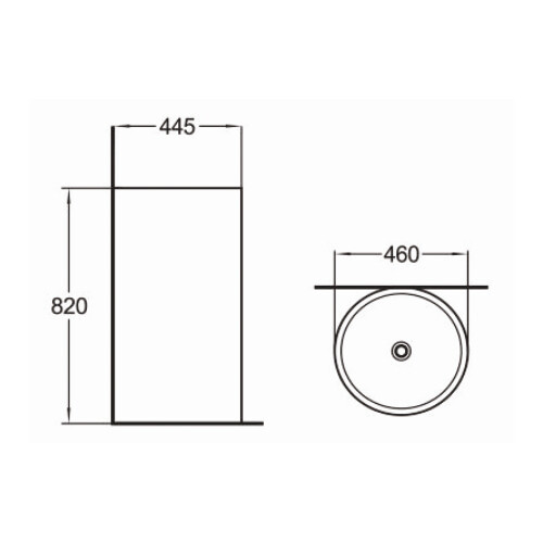 SantiLine SL-4006 раковина напольная 46 см