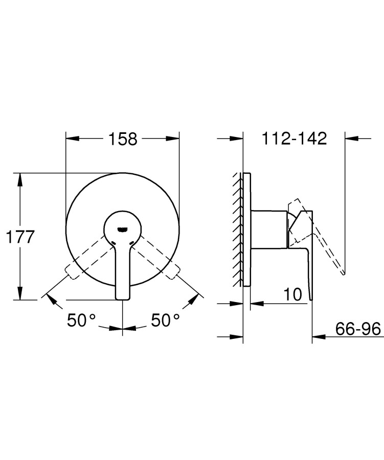 Grohe Lineare New 24063001 смеситель для душа