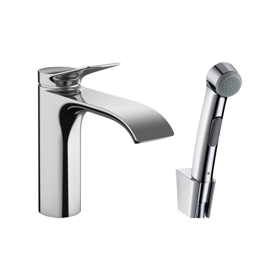 Hansgrohe Vivenis Смеситель для раковины с набором для биде шланг 1,60 м хром 75210000