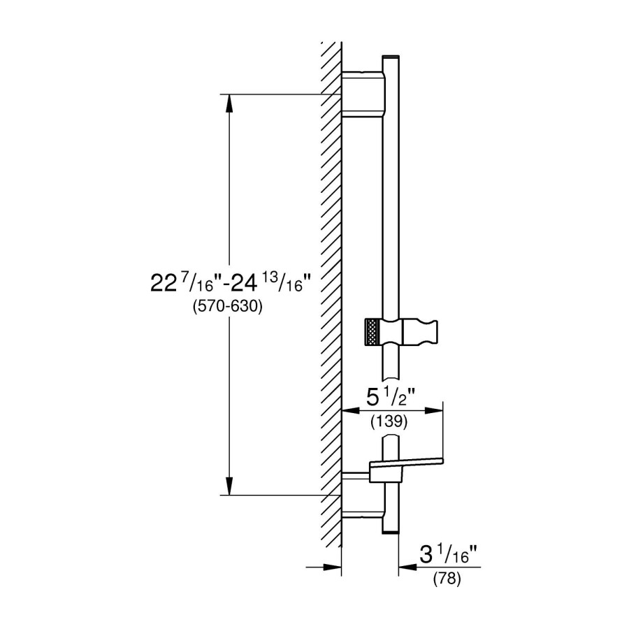 Grohe Rainshower SmartActive 26602000 душевая штанга