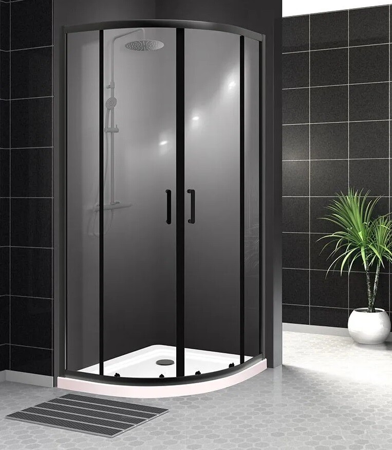 Душевой уголок BelBagno UNO-195-R-2-100-C-NERO