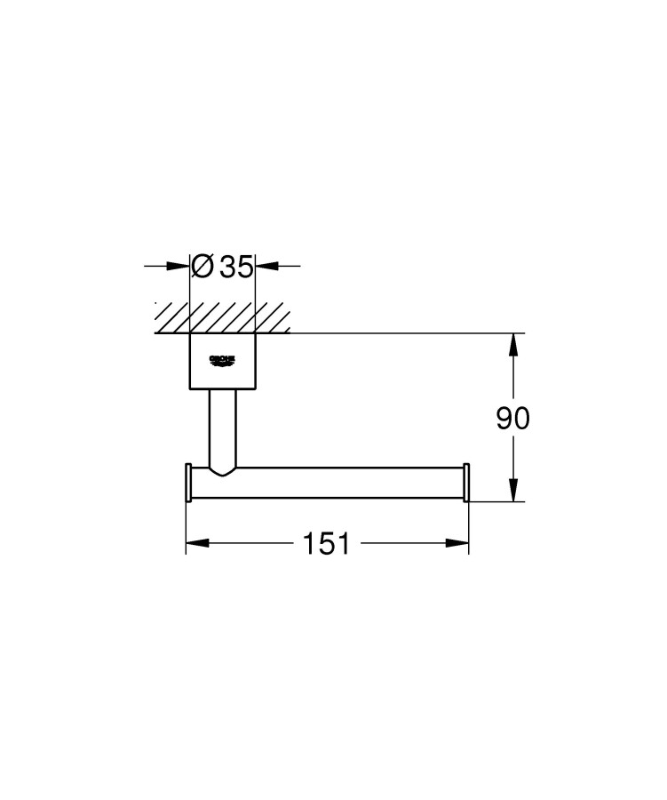 Grohe Atrio New 40313003 держатель для туалетной бумаги