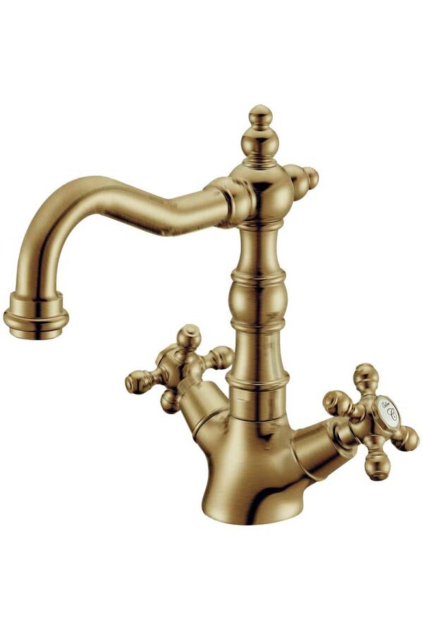 Смеситель для раковины высокий Boheme Medici Presente Бронза 312