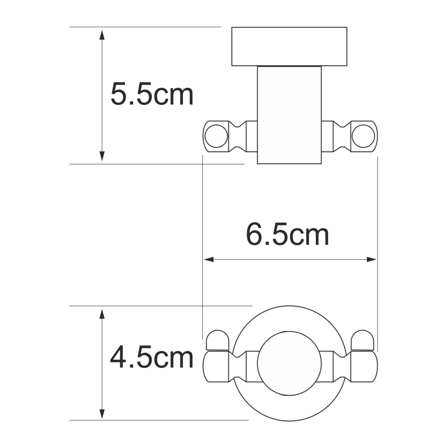 WasserKRAFT Donau K-9423D Крючок хром