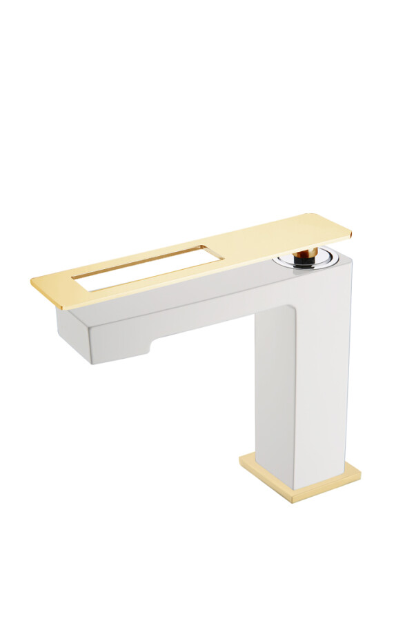 Смеситель для раковины Boheme Q White-Gold 141-WG