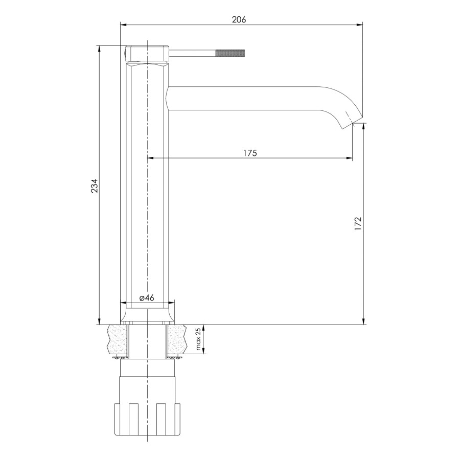 Imprese Brenta ZMK081906011 смеситель для раковины 25 мм